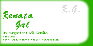 renata gal business card